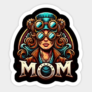 Steampunk Mom Sticker